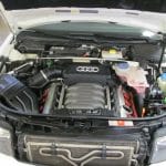Audi V8 4.2 engine bay under hood