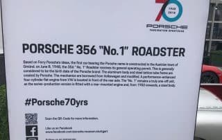 Porsche 356 No. 1 Roadster information display board