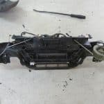 Disassembled car HVAC unit with blower motor