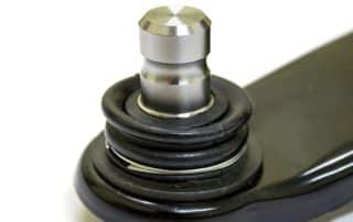 Close-up of automotive ball joint component