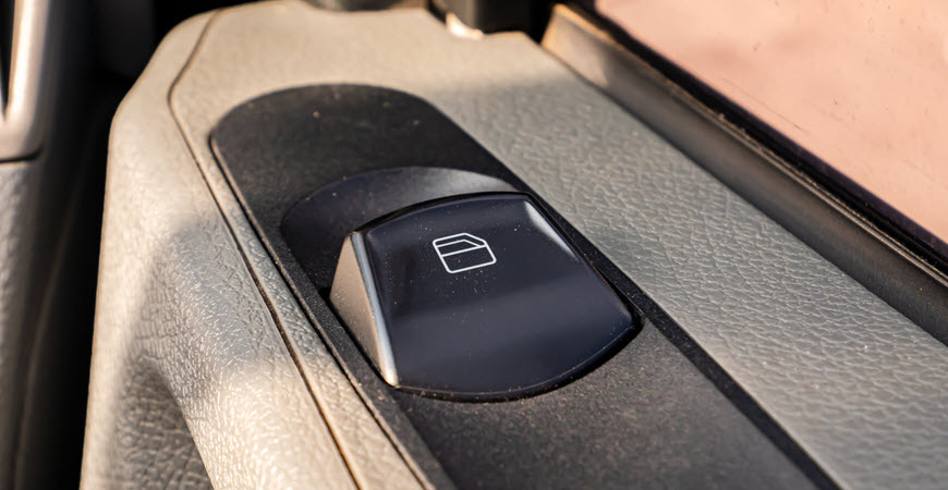 Car door power window control button