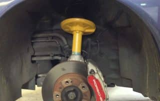 Car brake disc and Porsche caliper