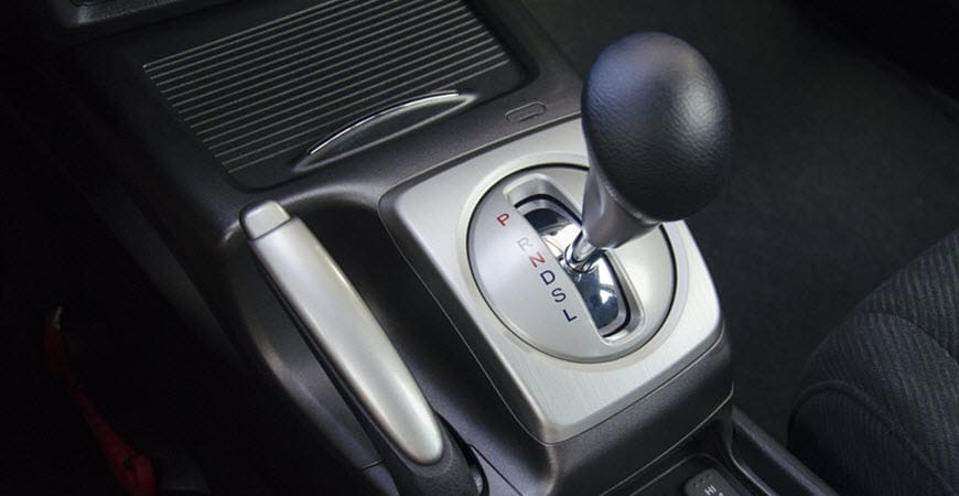 Automatic car gear shift with PRND selector