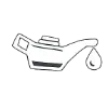 Pixelated faucet dripping a single water drop