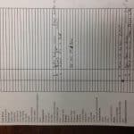 Pre-purchase car inspection report form with notes