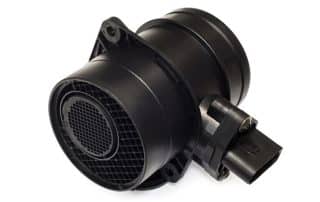 Black automotive mass air flow sensor