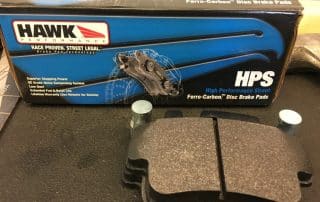 Hawk Performance HPS brake pads and box